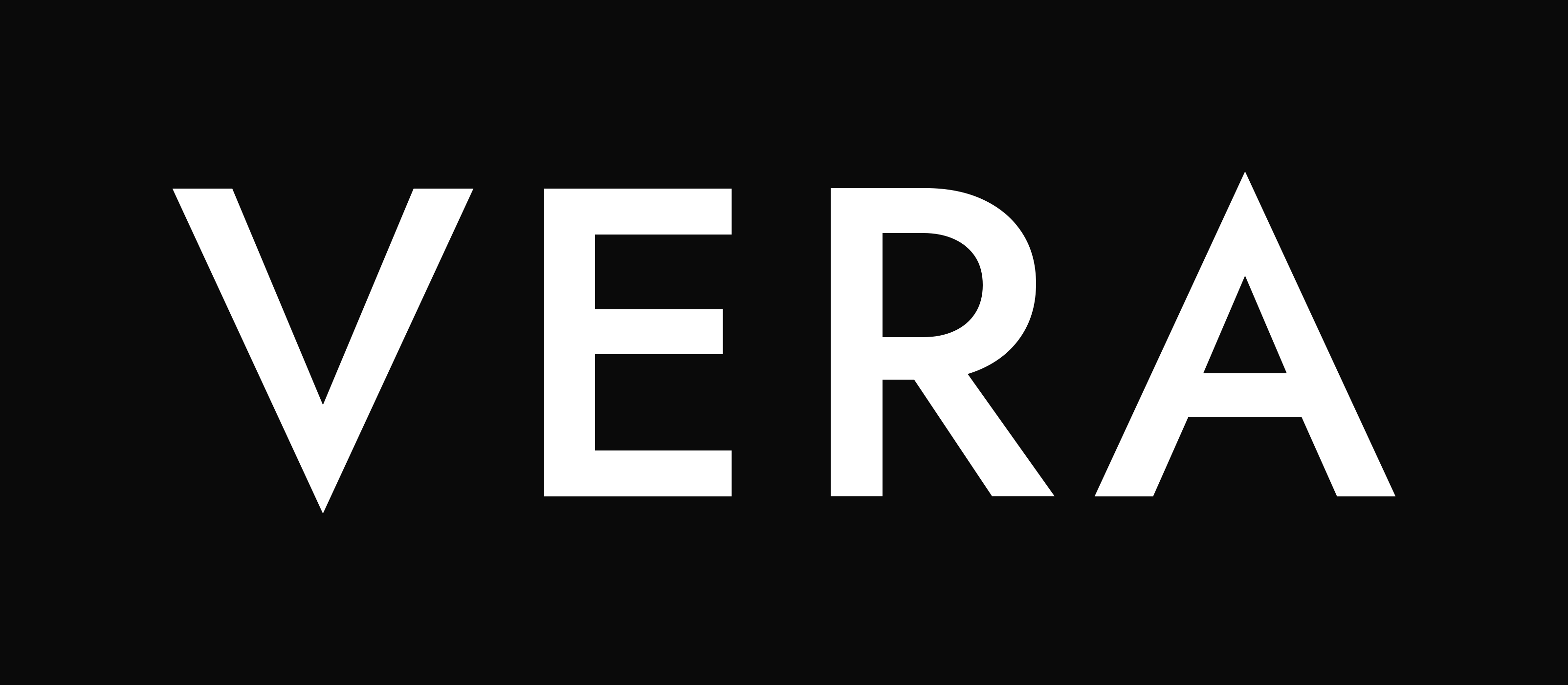 VERA Labs wordmark white on black background VERA Labs wordmark white on black background