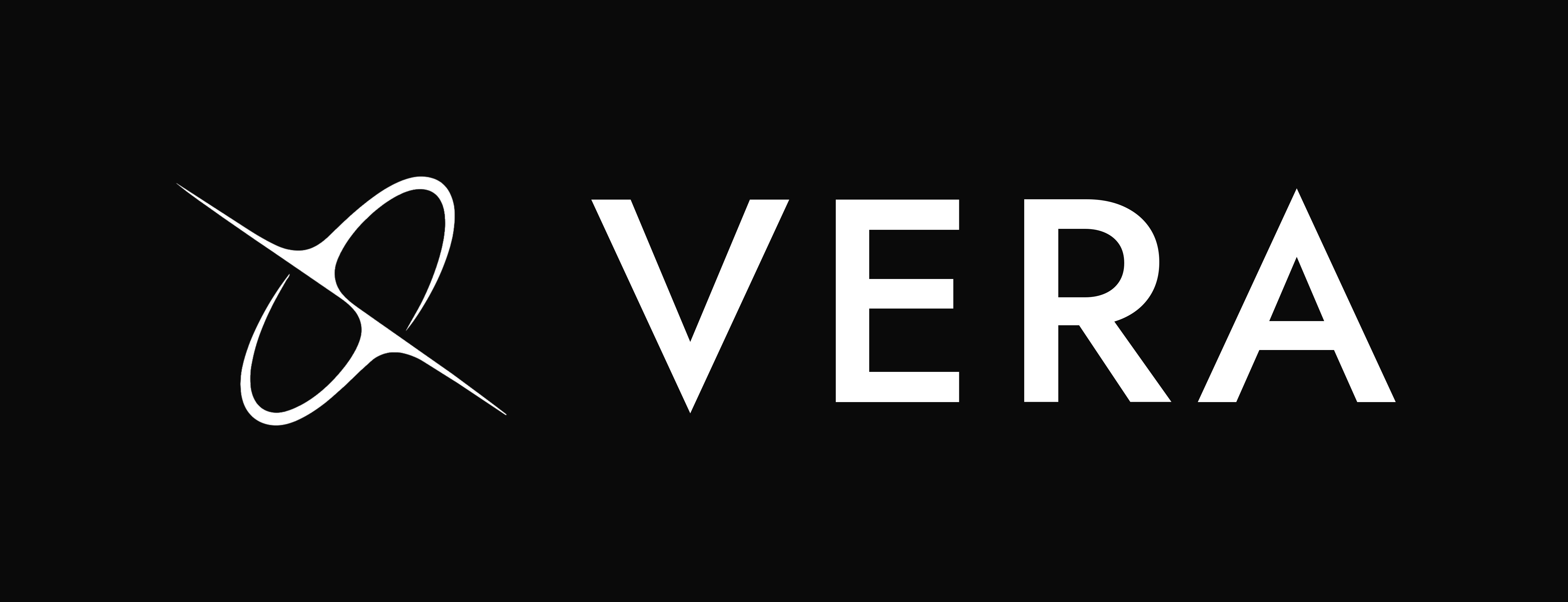 VERA AI Running Coach logo with name white on black background VERA AI Running Coach logo with name white on black background